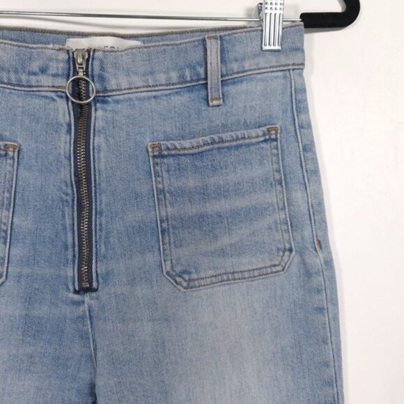 Aritzia DENIM FORUM THE JUST PEACHY STRAIGHT Jeans Size 28 ORGANIC COTTON - Picture 8 of 13